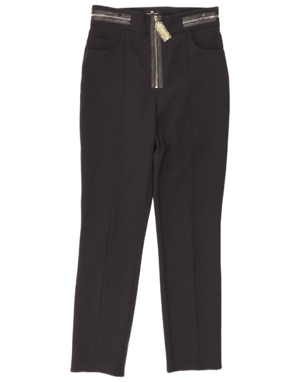 Elisabetta Franchi Dame Højtaljede Casual Bukser IT 42 Medium W26 L26 B