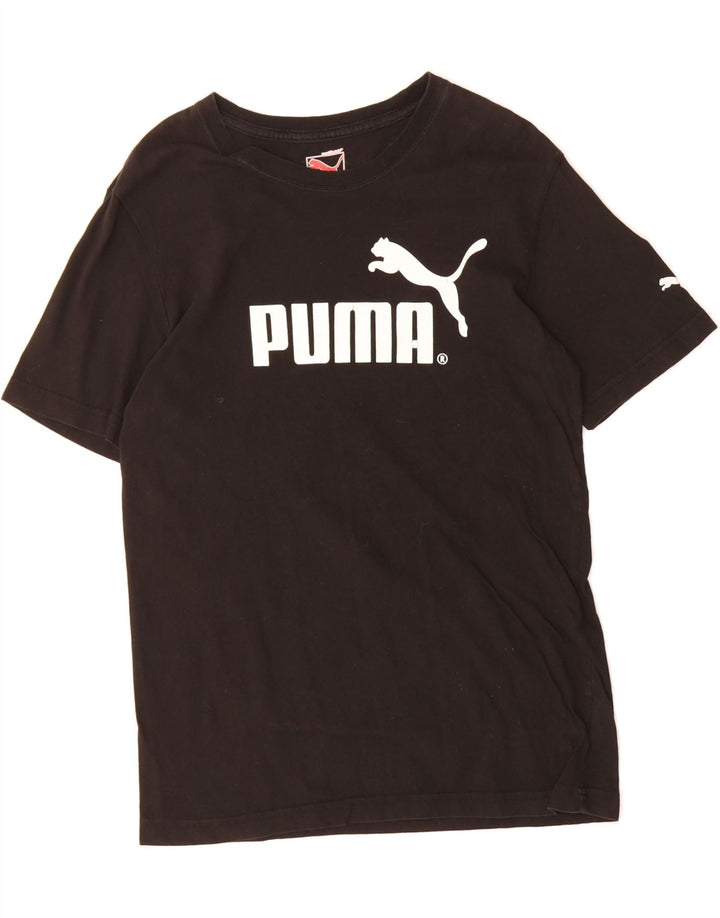 PUMA Mens Graphic T-Shirt Top Small Black Cotton Vintage Puma and Second-Hand Puma from Messina Hembry 