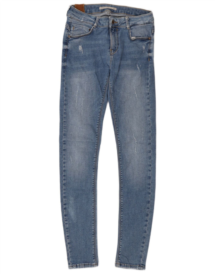 Zara Dame Skinny Jeans W25 L28 Blå
