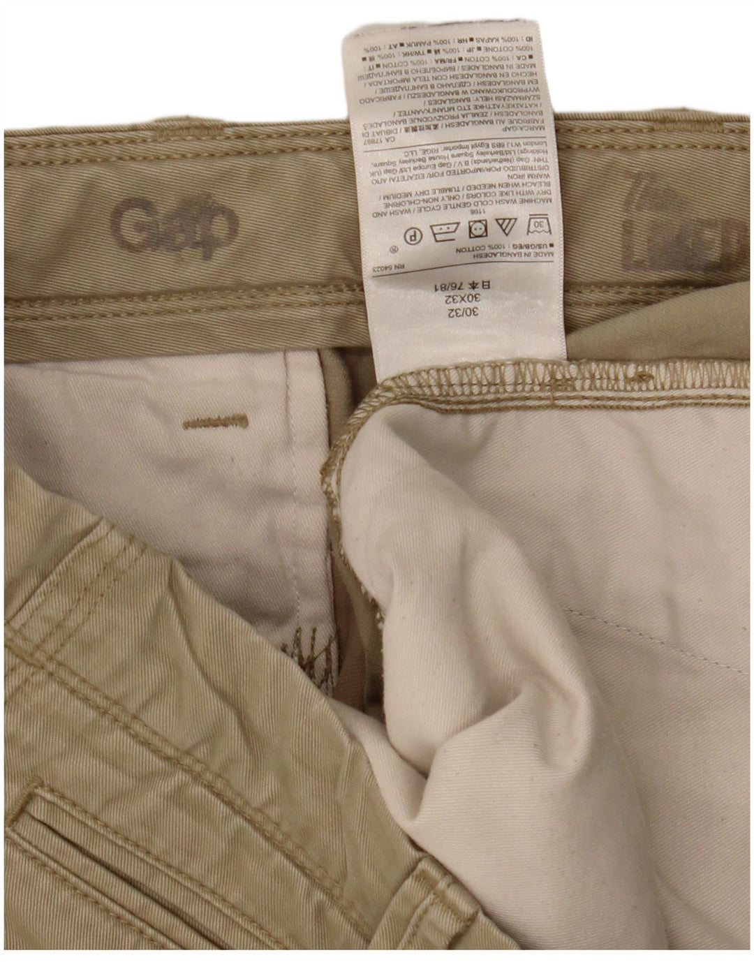 Gap Herre Chino Shorts W30 Medium Khaki Bomuld