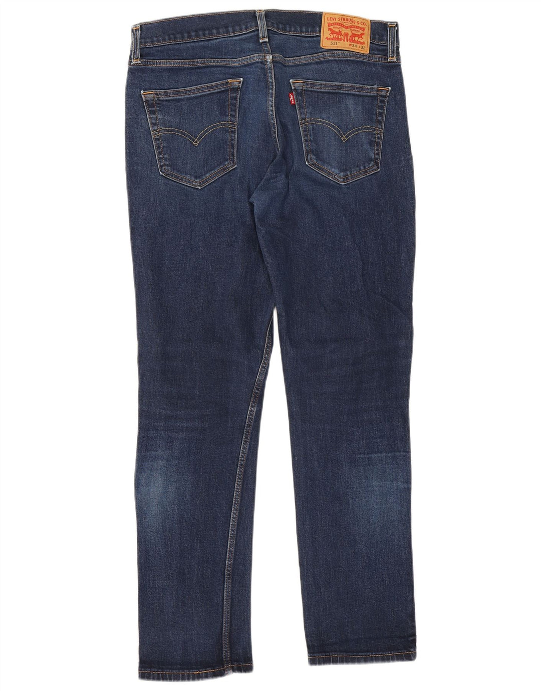 Levi's Herre 511 Slim Jeans W34 L32 Marineblå Bomuld