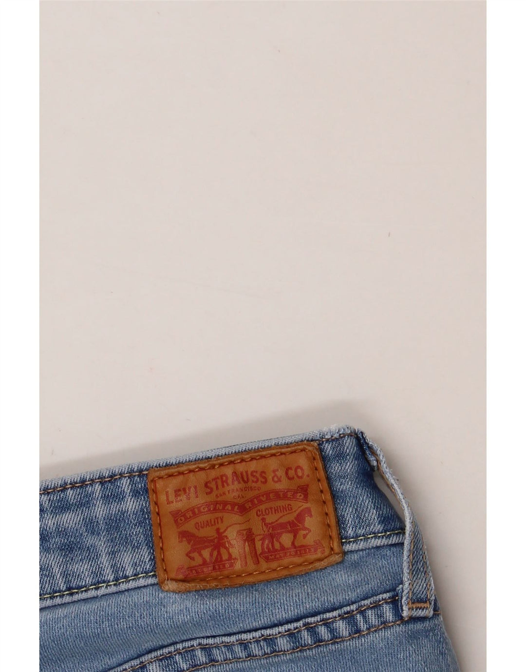 LEVI'S Womens 711 Skinny Jeans W27 L32 Blue Vintage Levi's and Second-Hand Levi's from Messina Hembry 