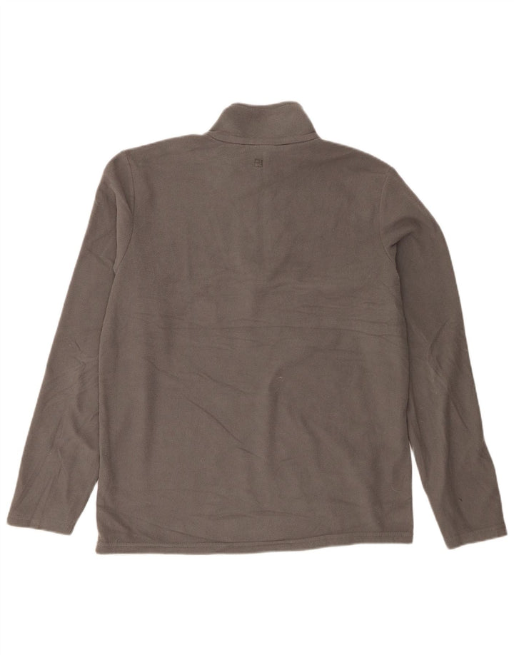 Mountain Warehouse Herre Zip Neck Fleece Jumper Lille Grå Polyester Sports