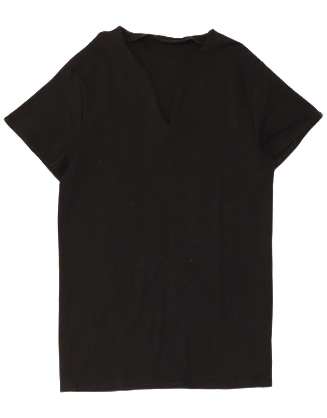 Zara Dame T-Shirt Kjole UK 14 Medium Sort
