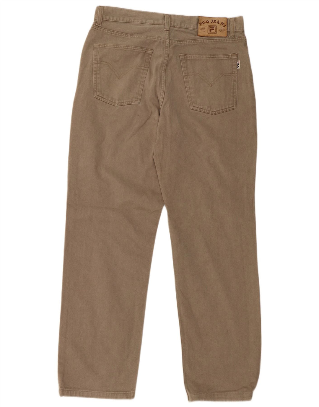 FILA Straight Jeans til mænd IT 50 Large W32 L30 Beige Bomuld