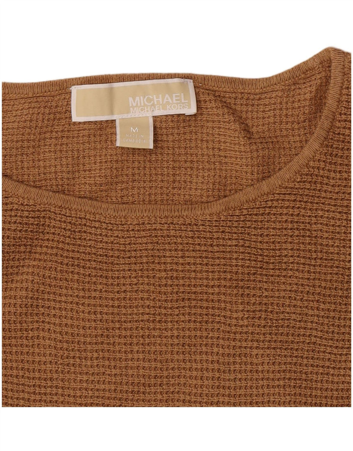 Michael Kors Dame Boat Neck Jumper Sweater UK 14 Medium Beige
