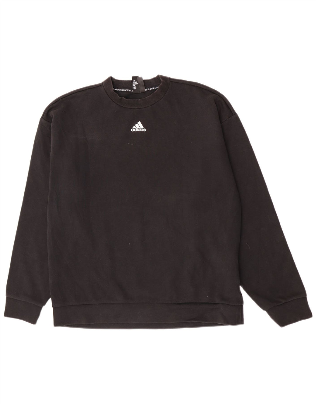 Adidas Herre Sweatshirt Jumper Large Sort Bomuld
