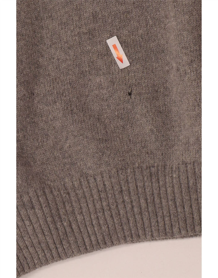 Murphy & Nye Herre V-hals sweater Stor grå uld