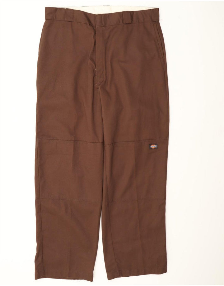 Dickies Straight Cargo bukser til mænd W36 L31 brun polyester
