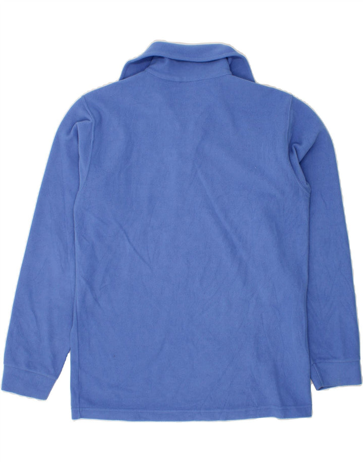 CHAMPION Mens Zip Neck Fleece Jumper Medium Blue Vintage Champion and Second-Hand Champion from Messina Hembry 