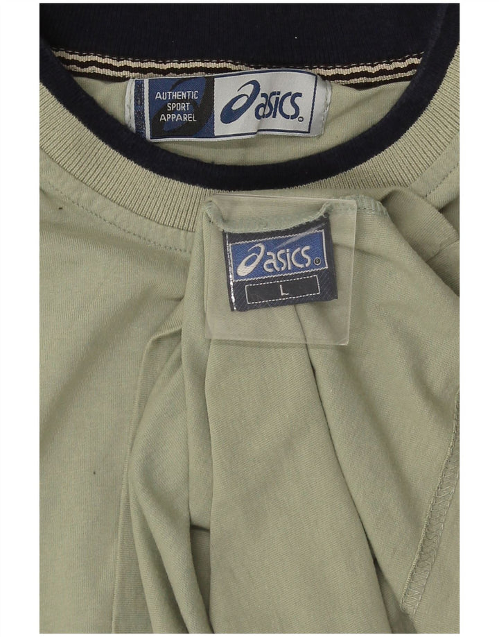 Asics Herre T-Shirt Top Stor Grøn Bomuld