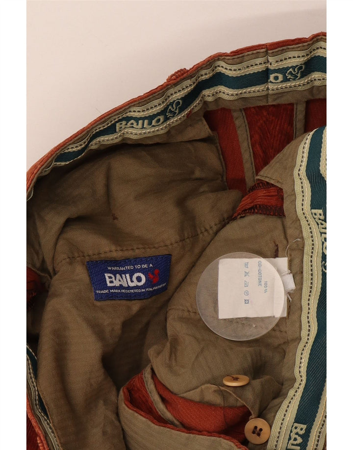 Bailo Herre Pegged Corduroy Bukser W34 L32 Orange Bomuld
