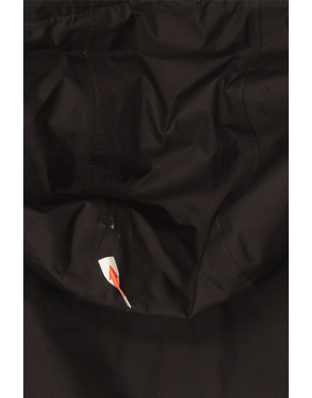K-Way Dame Hætte Oversized regnjakke UK 10 Lille sort polyamid