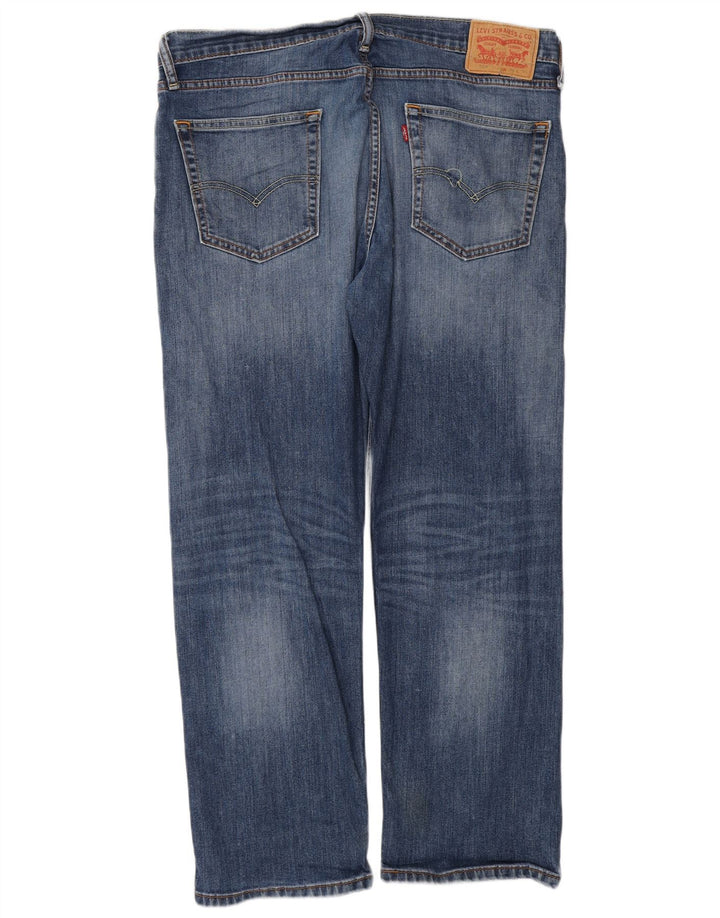 Levi's Herre 504 lige jeans W36 L30 blå bomuld