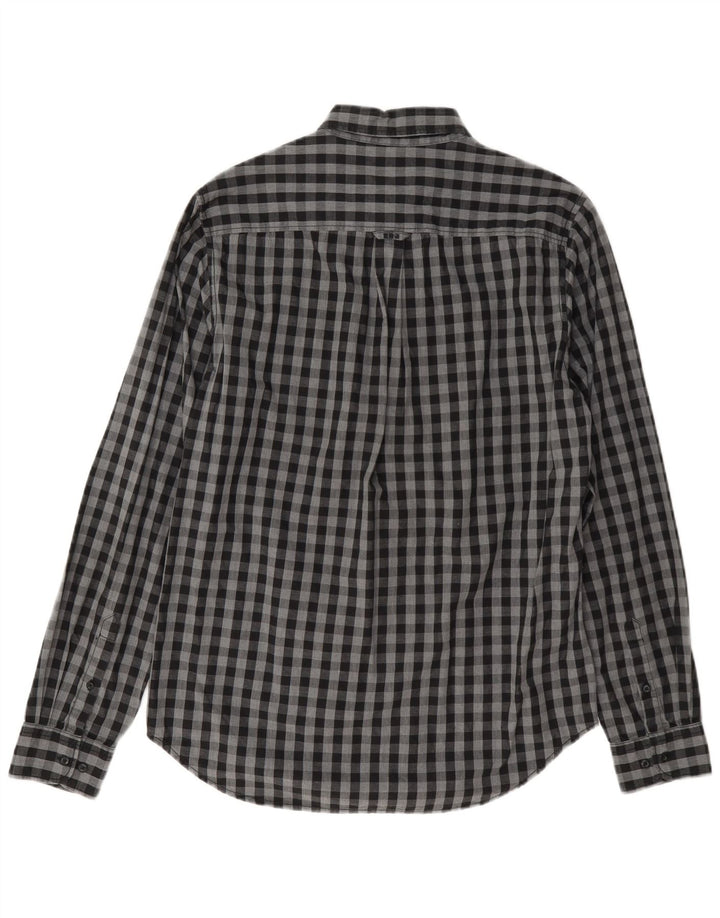 Superdry Herre Osaka skjorte Medium Grey Gingham Cotton