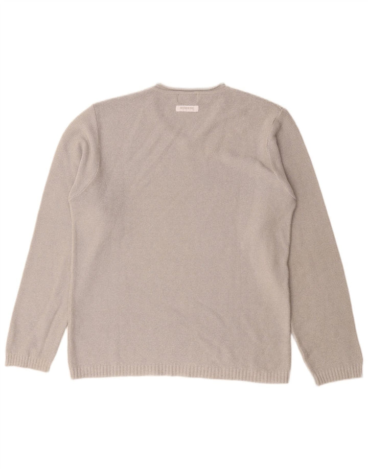Iceberg Herre V-hals sweater Medium Grå Bomuld