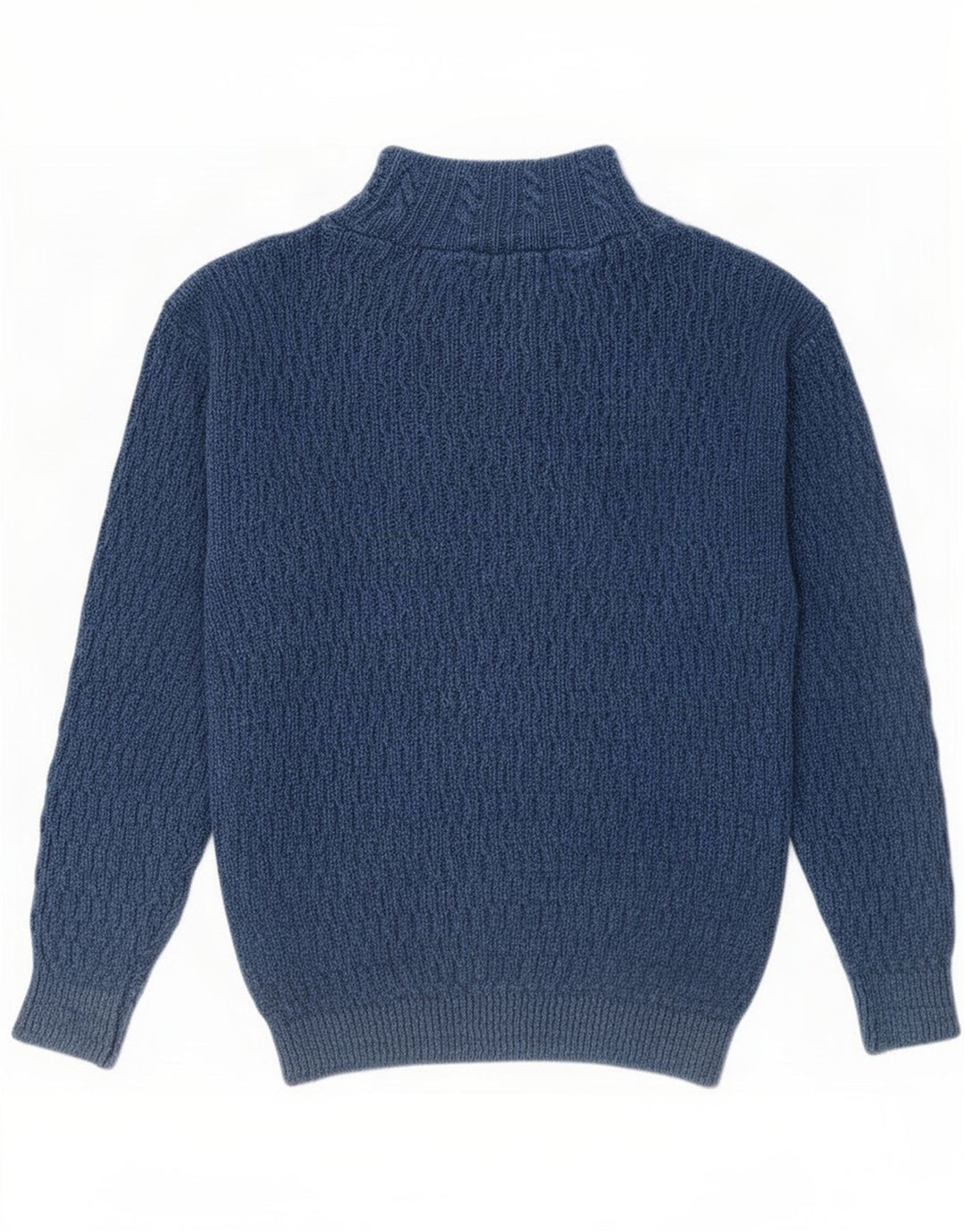 Blue Willi's Herre Turtle Neck trøje Sweater Large Flecked Cotton