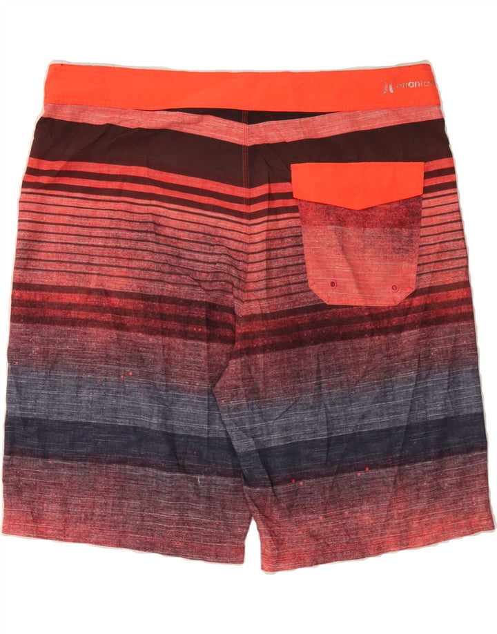 HURLEY Mens Swimming Shorts XL  Multicoloured Striped Vintage Hurley and Second-Hand Hurley from Messina Hembry 