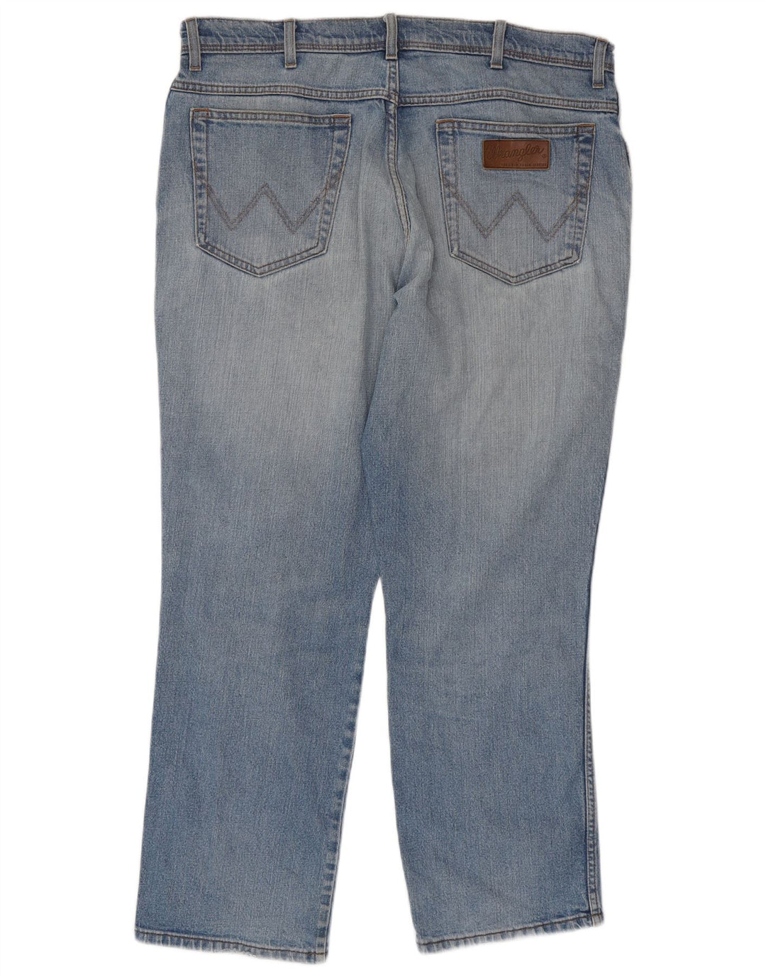 Wrangler Herre Texas Stretch Straight Jeans W38 L30 Blå Bomuld