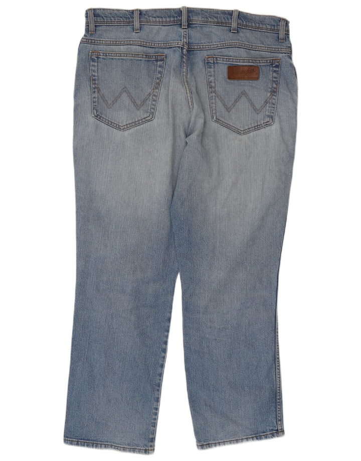 Wrangler Herre Texas Stretch Straight Jeans W38 L30 Blå Bomuld