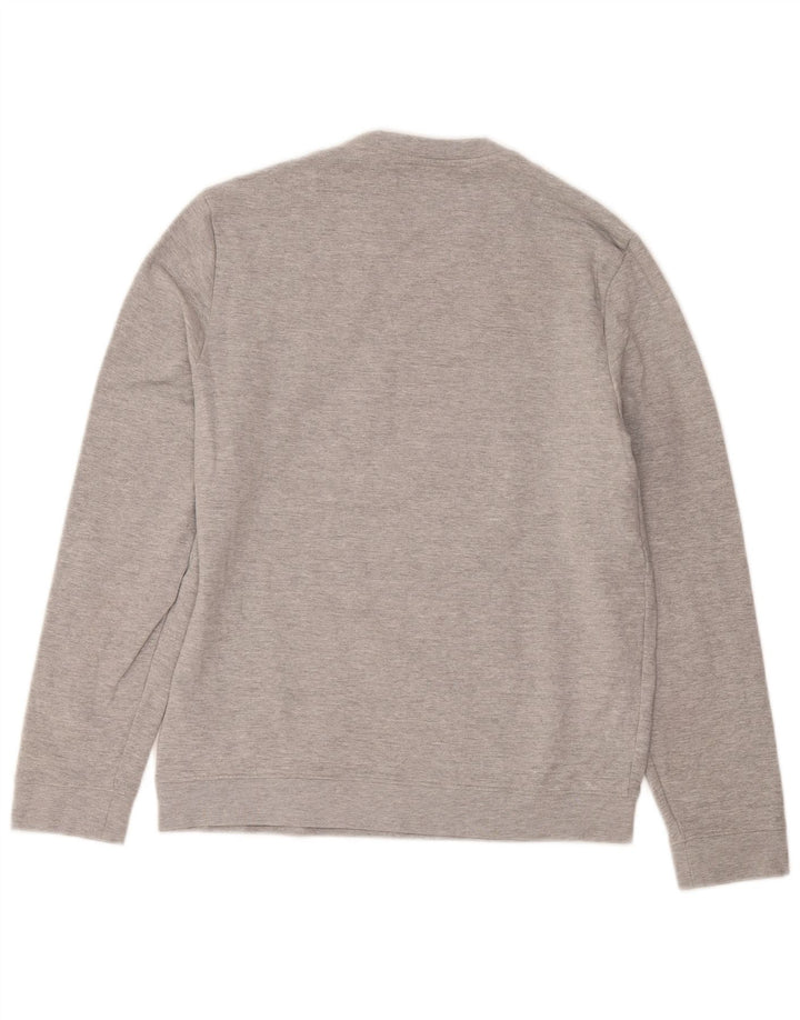 Guess Herre Slim Fit Sweatshirt Jumper Medium Grå Bomuld