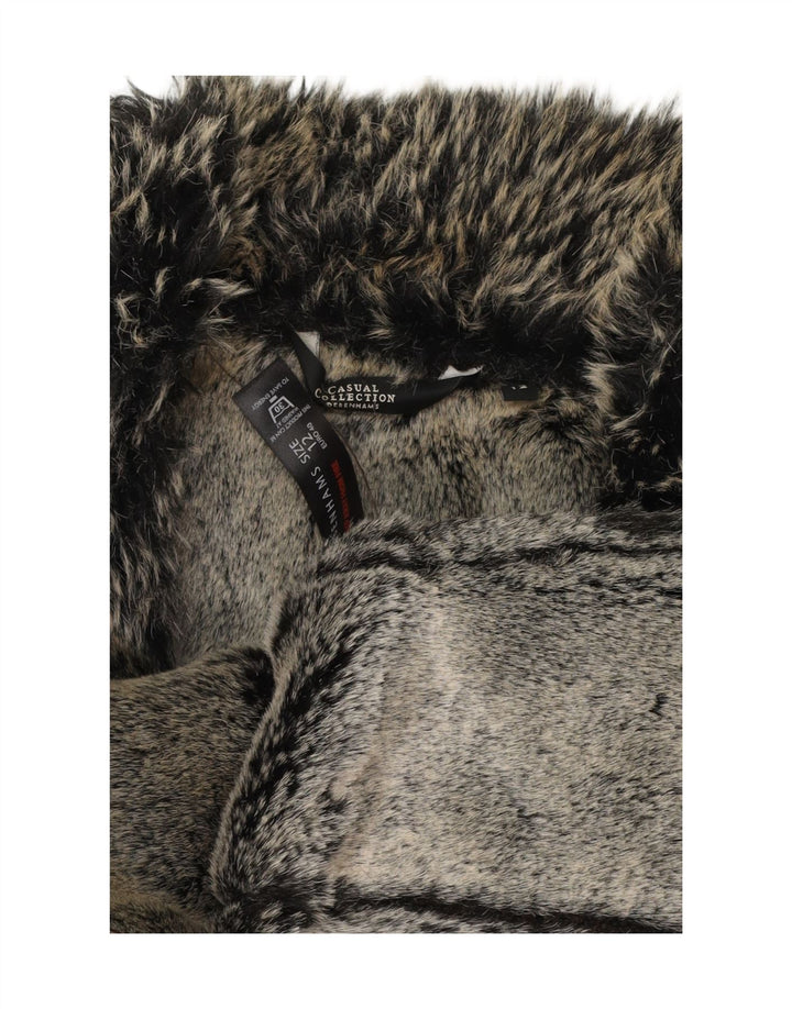 Debenhams Dame Sherpa Gilet UK 12 Medium Brun Polyester