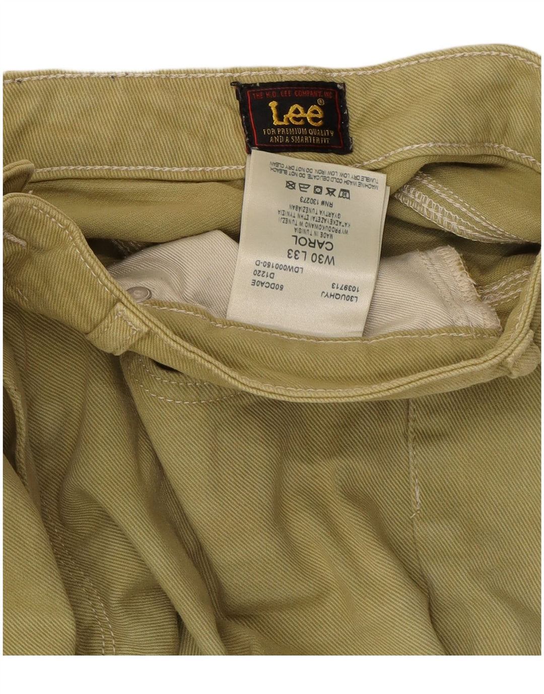 Lee Dame Carol Straight Jeans W30 L26 Grøn Bomuld