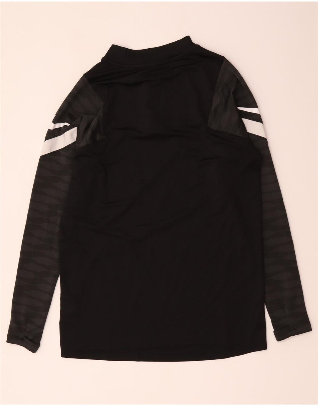 Nike Herre Dri Fit Pullover med lynlås-hals Træningsdragt Top Medium Sort Colourblock