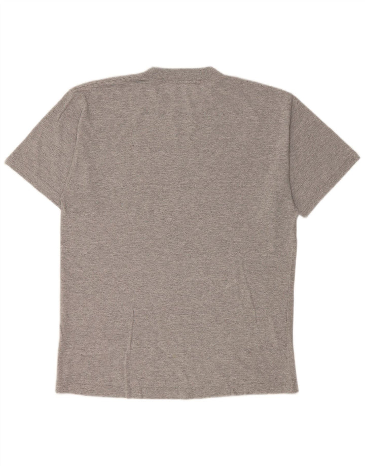 Nike Herre Loose Fit grafisk T-shirt Top Medium Grey Flecked Bomuld