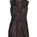 TED BAKER Womens Sleeveless Leather Sheath Dress Size 0 2XS Black Leather Vintage Ted Baker and Second-Hand Ted Baker from Messina Hembry 