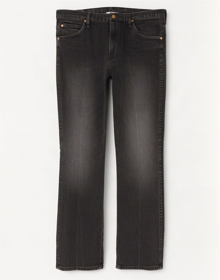 Wrangler Straight Jeans til mænd W33 L32 Grå Bomuld