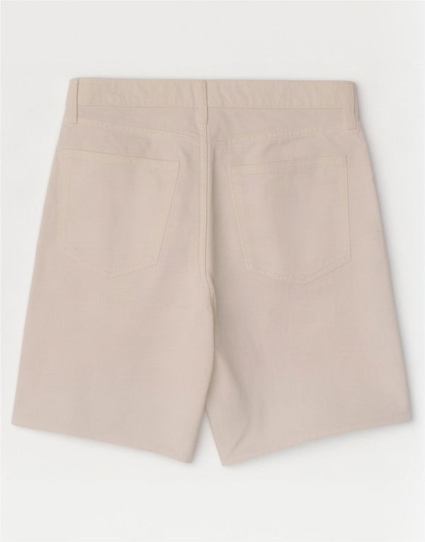 Marks & Spencer Dame Bermuda Denim Shorts UK 16 Large W34 White Bomuld
