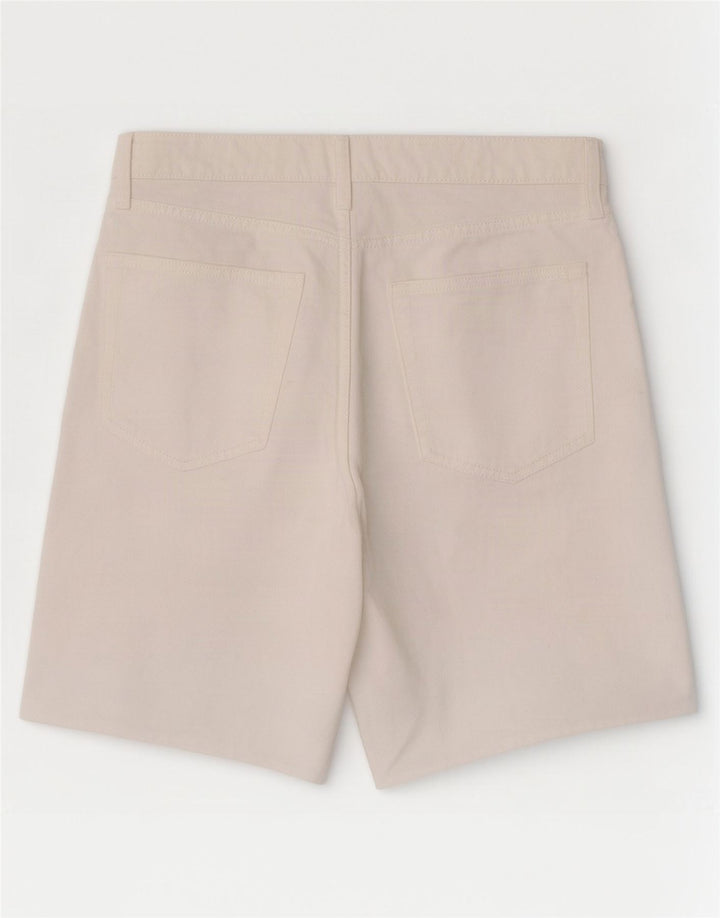 Marks & Spencer Dame Bermuda Denim Shorts UK 16 Large W34 White Bomuld