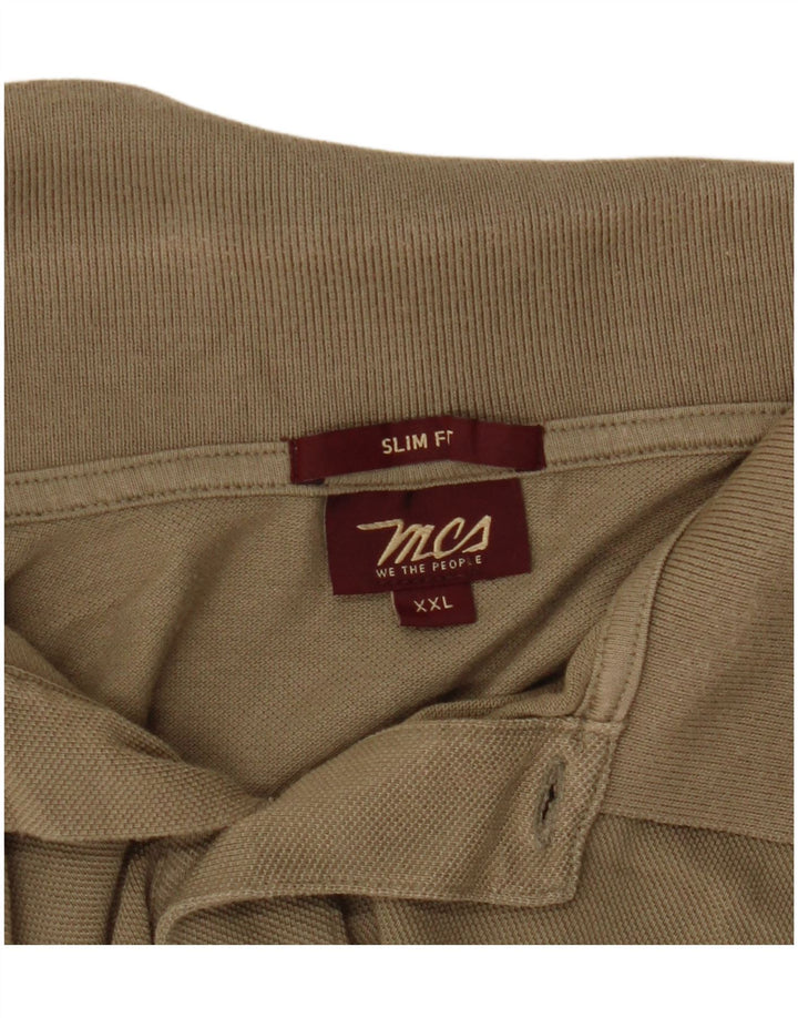 Marlboro Classics Herre Slim Fit Polo Shirt 2XL Beige