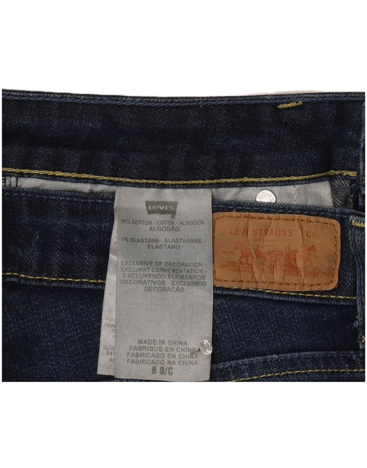 Levi's Dame Slim Jeans US 8 Medium W30 L29 Marineblå Bomuld