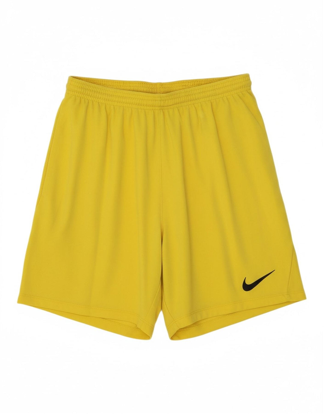 NIKE Mens Dri Fit Slim Fit Sport Shorts Large  Yellow Polyester