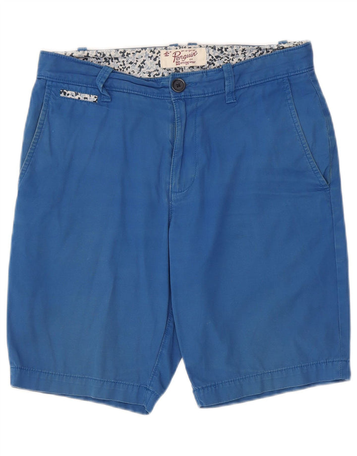 Penguin Herre Chino Shorts W30 Medium Blue Bomuld