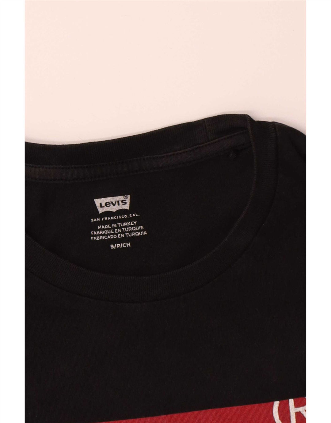 Levi's Herre grafisk T-shirt top lille sort bomuld