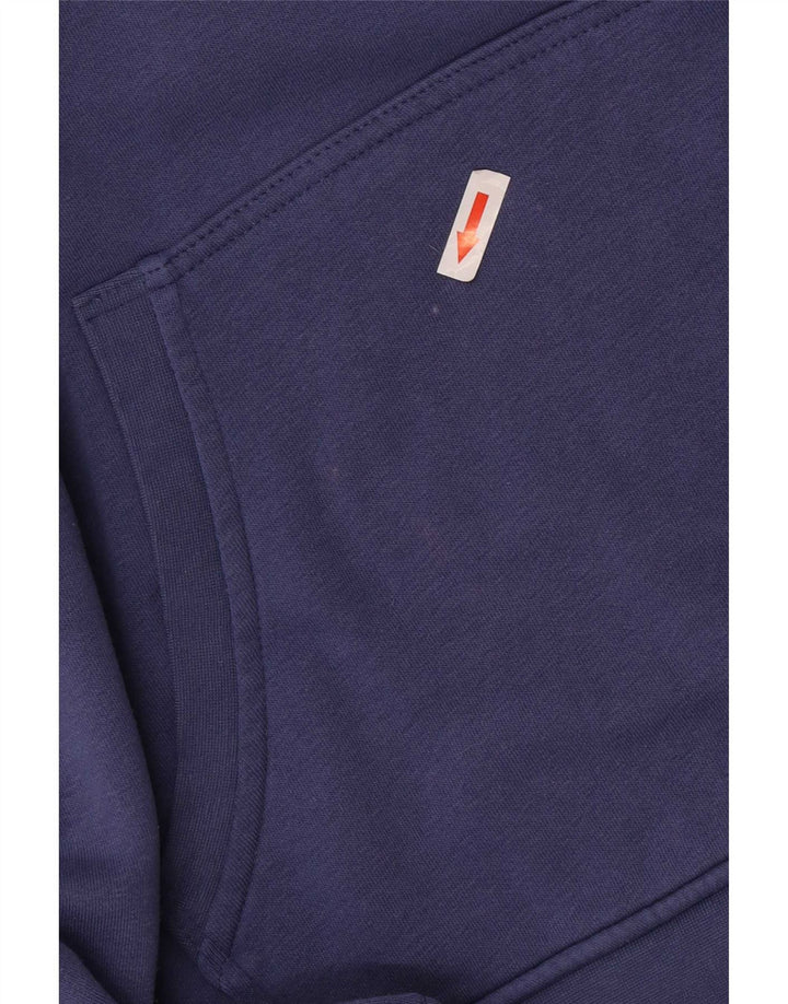 Kappa Herre grafisk Regular Fit Hoodie Jumper Lille Blå Bomuld