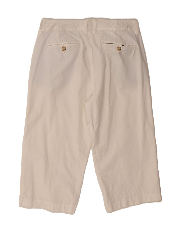 EDDIE BAUER Womens Straight Capri Trousers US 10 Large W30 L19 White Vintage Eddie Bauer and Second-Hand Eddie Bauer from Messina Hembry 