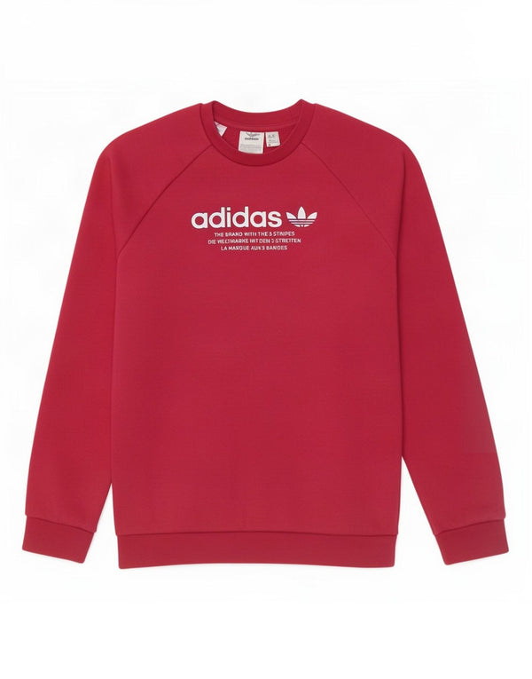 Adidas Girls Graphic Sweatshirt Jumper 11-12 år Pink Bomuld