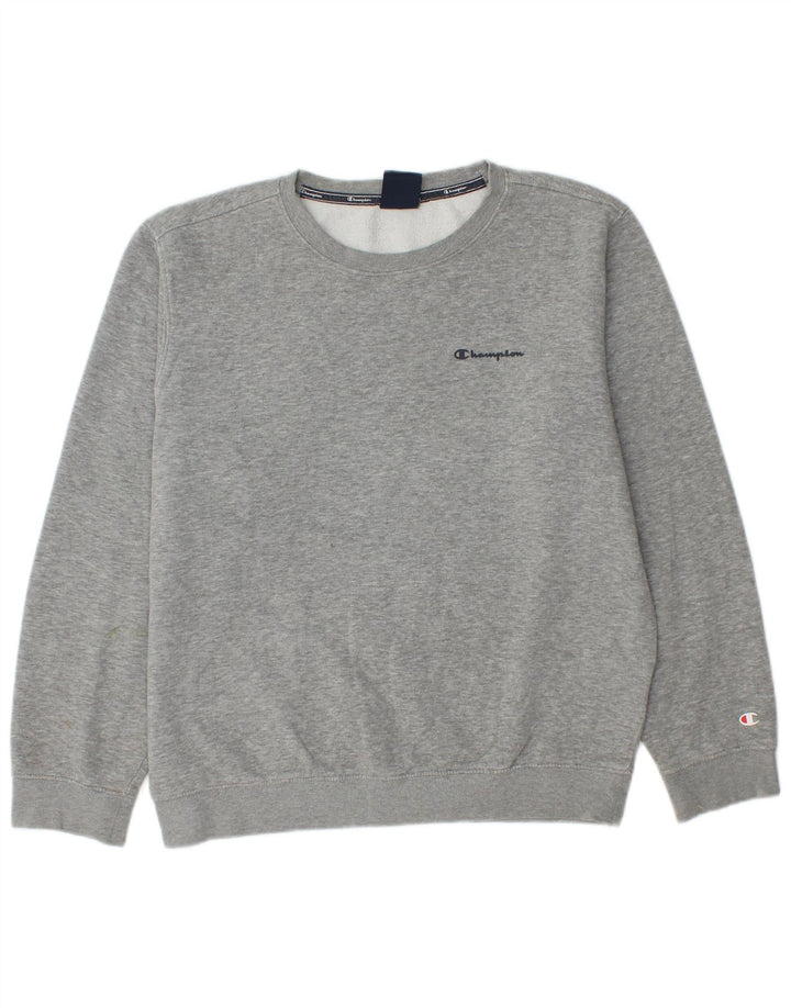 CHAMPION Herre Sweatshirt Jumper Medium Grå Bomuld
