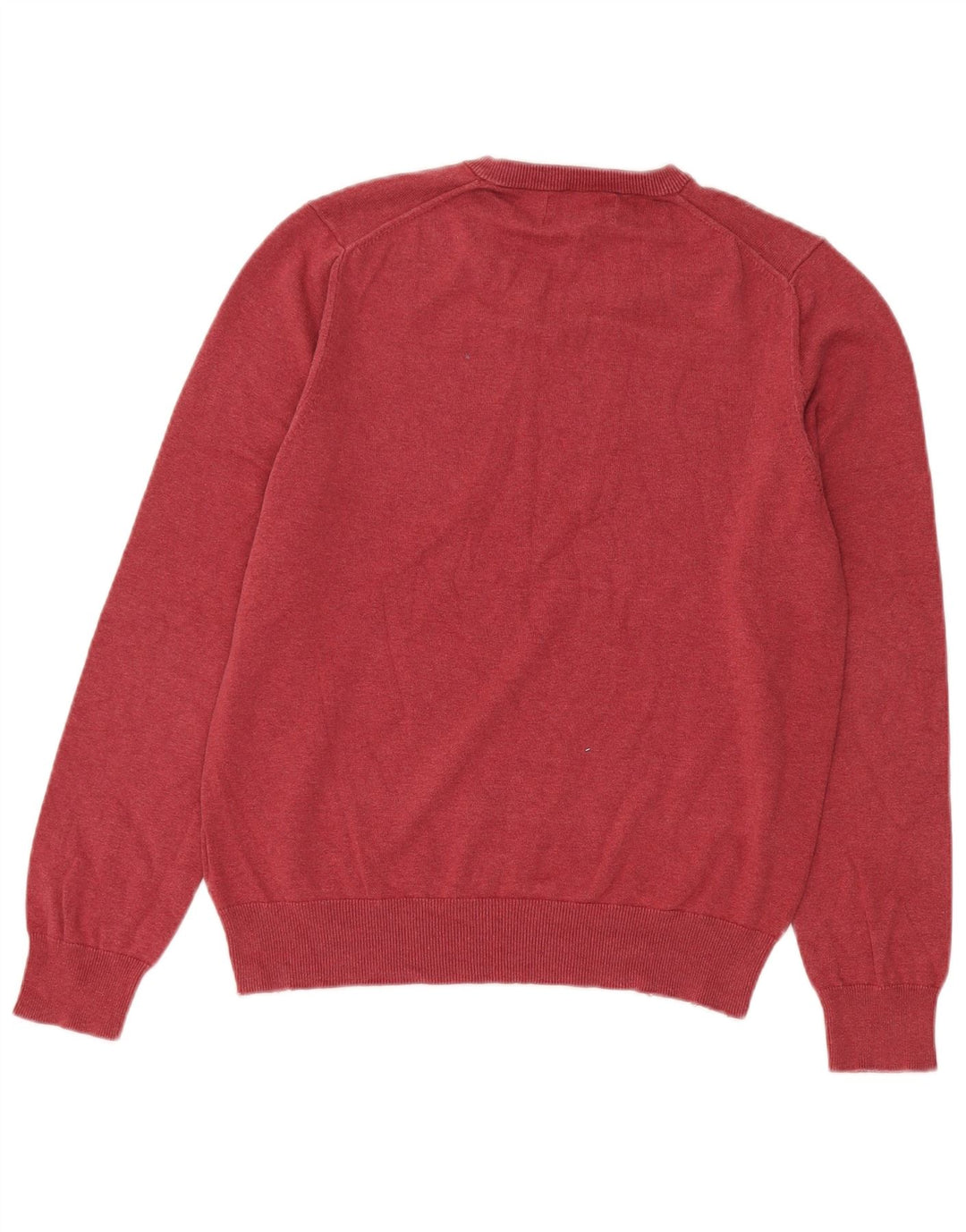 Marks & Spencer Herre V-hals sweater Medium Bourgogne bomuld