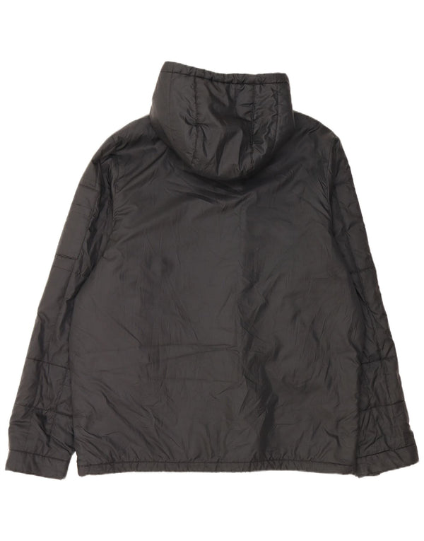 Nike vindjakke med hætte til mænd UK 42 XL sort polyester