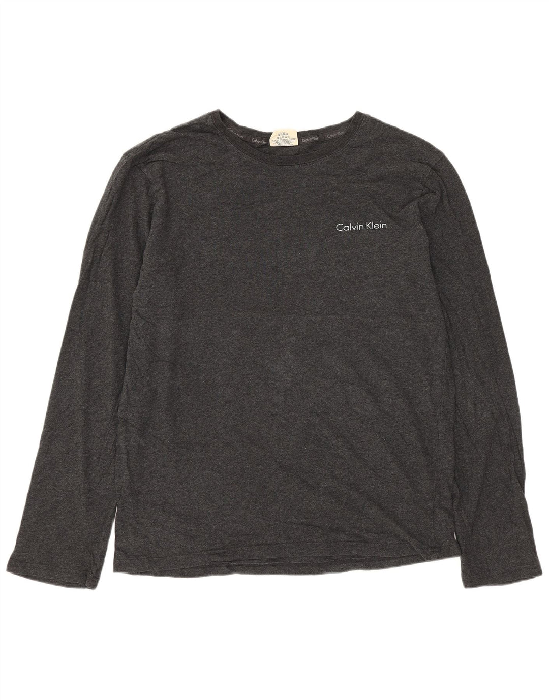 Calvin Klein Herre Top Langærmet Medium Grey Bomuld