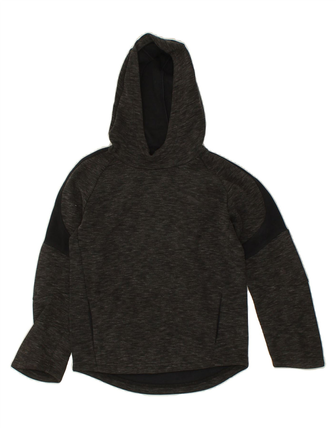 PUMA Boys Hoodie Jumper 9-10 Years Medium  Grey Cotton Vintage Puma and Second-Hand Puma from Messina Hembry 