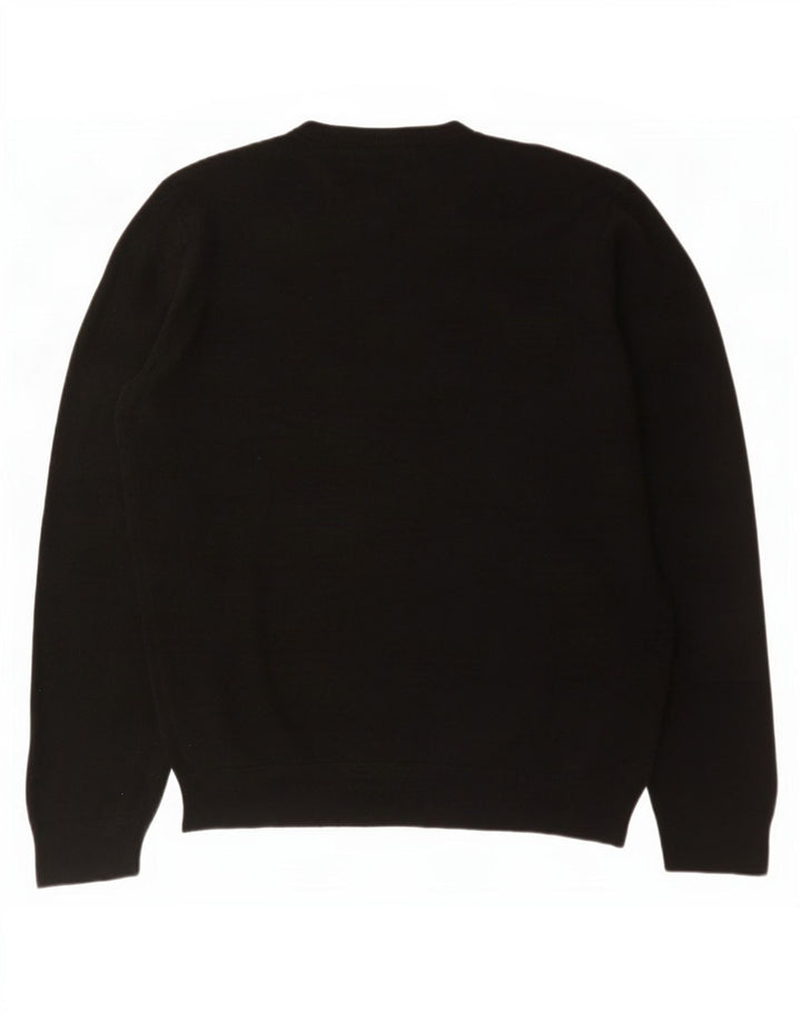Marks & Spencer Herre V-hals sweater Stor sort akryl