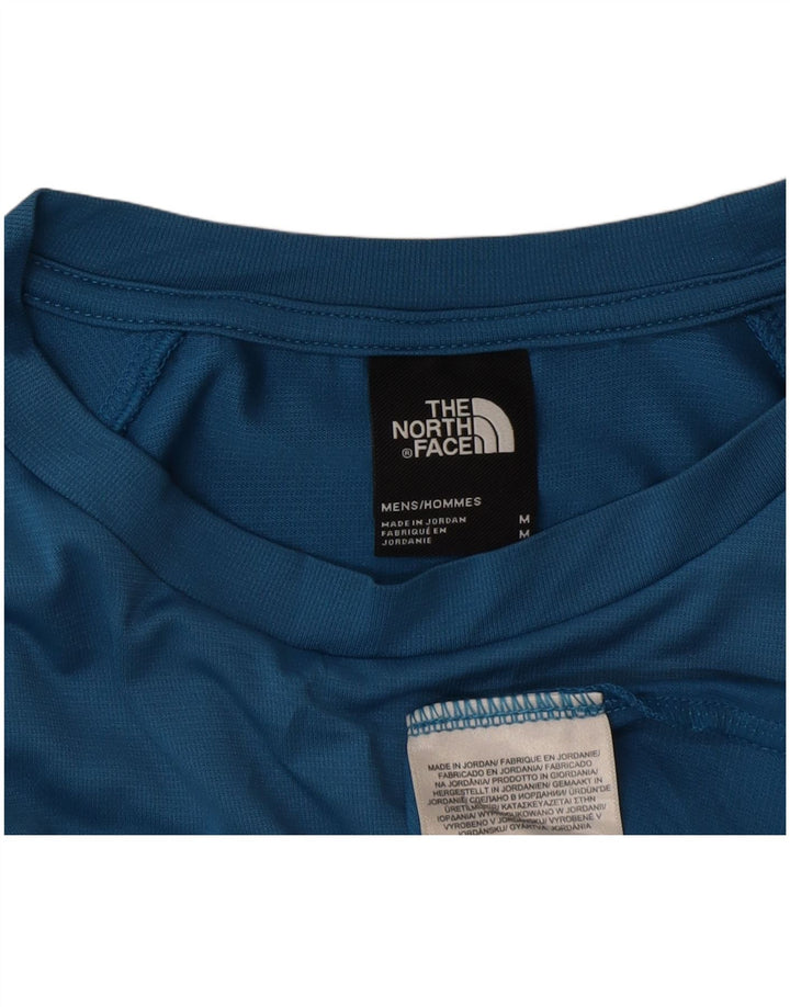 THE NORTH FACE Mens Graphic T-Shirt Top Medium Blue Polyester