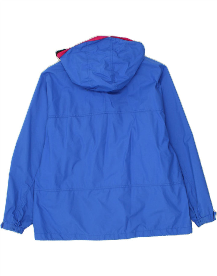 EDDIE BAUER Womens Hooded Windbreaker Jacket UK 18 XL Blue Nylon Vintage Eddie Bauer and Second-Hand Eddie Bauer from Messina Hembry 