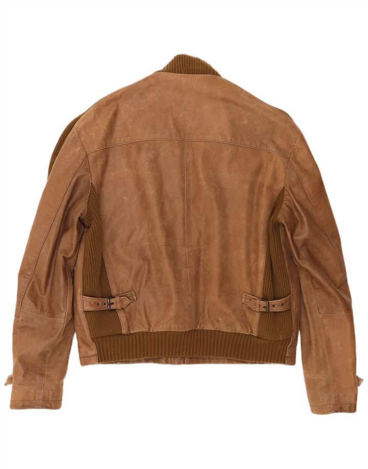 Conbipel Herre Læderjakke IT 56 2XL Brun